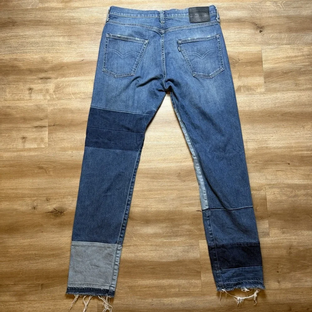 Levis Made &‎ Crafted Selvedge Jeans Men 32x34 502 Taper Japan Patchwork Big E